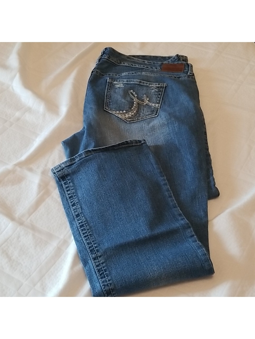 Maurices Women's Blue Straight Leg Jeans Size 22 Reg